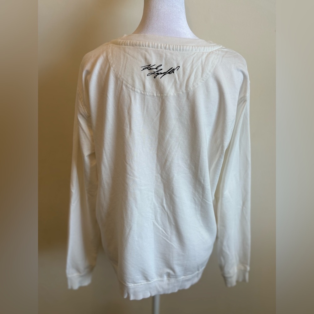 Karl Lagerfeld Iconic Karl & Choupette Emoji Sweatshirt Medium - Picture 3 of 8